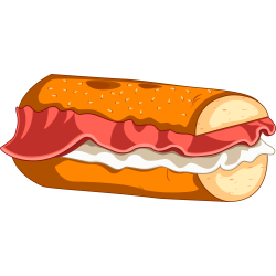 Autocollant Fast Food Sandwich 8