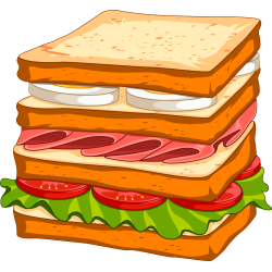 Autocollant Fast Food Sandwich 9