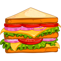 Autocollant Fast Food Sandwich 12