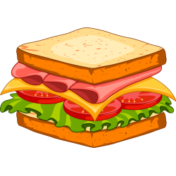 Autocollant Fast Food Sandwich 13