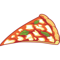 Autocollant Fast Food Part Pizza