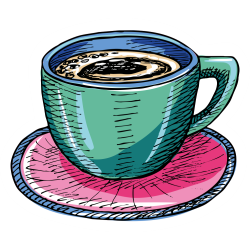 Autocollant Boisson Café Thé