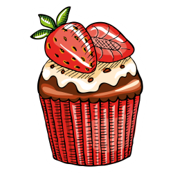 Autocollant Pâtisserie Cupcake 4