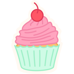 Autocollant Pâtisserie Cupcake 12