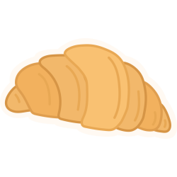 Autocollant Boulangerie Croissant 2 1