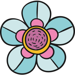 Autocollant Fleurs Simple 3