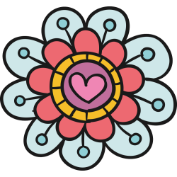 Autocollant Fleurs Simple 5