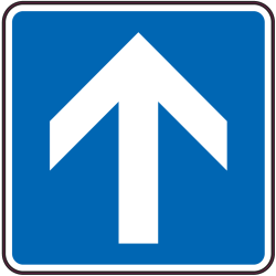 Autocollant Indication Circulation Sens Unique