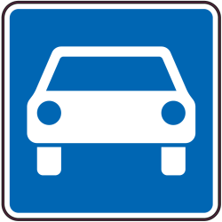Autocollant Indication Route à Accès Réglementé