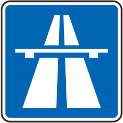 Autocollant Indication Autoroute