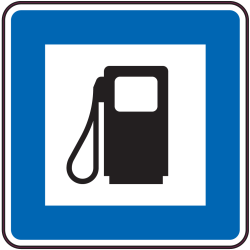 Autocollant Indication Station Essence