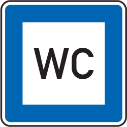 Autocollant Indication Wc