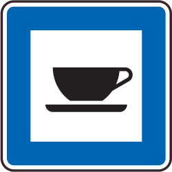 Autocollant Indication Caféteria