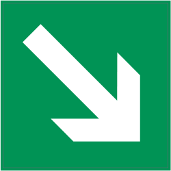 Autocollant Indication Bas Droite