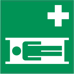 Autocollant Indication Infirmerie 2