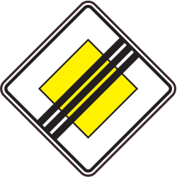 Autocollant Indication Fin De Priorité