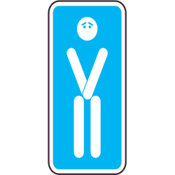 Autocollant Panneau Wc Homme