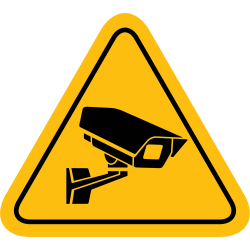 Autocollant Panneau Caméra Surveillance