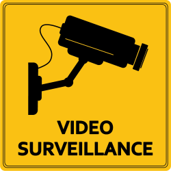 Autocollant Vidéo Surveillance