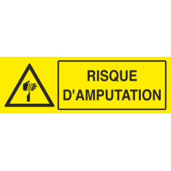 Panneau Risque d'amputation