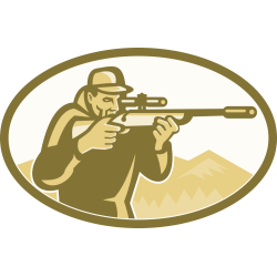 Autocollant Chasseur Tir