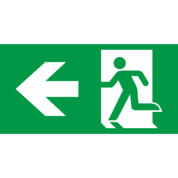 Panneau Issue de secours gauche