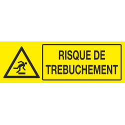 Panneau Risque de trebuchement
