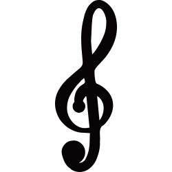 Sticker Musique Clé de Sol