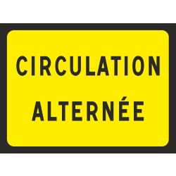 Panneau Circulation alternée
