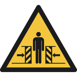 W019- ISO 7010 - Panneau Danger, Écrasement