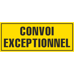 Panneau Convoi excpetionnel