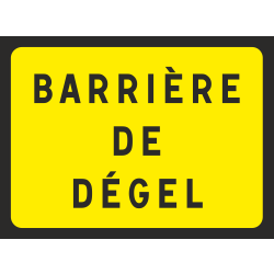 Panneau Barrière de dégel