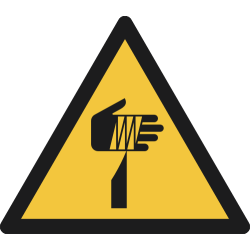 W022- ISO 7010 - Panneau Danger, Élément pointu