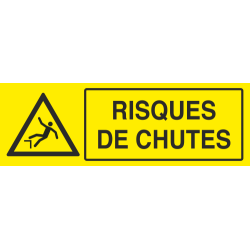 Panneau Risques de chutes