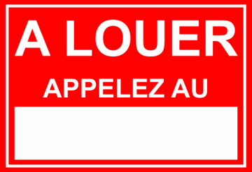 Sticker A louer