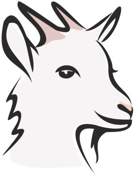 Autocollant Logo Animaux Ferme Chèvre