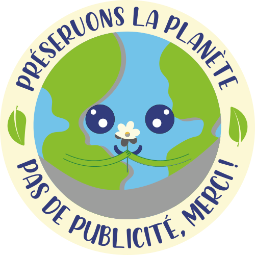 2 Autocollants Stop Pub - Sticker Écologique Pour Boîte Aux Lettres
