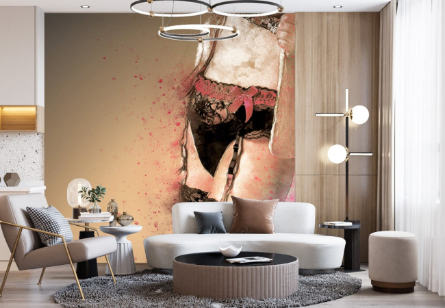 Papier Peint Panoramique Femme Culotte Peinture MPA Pro