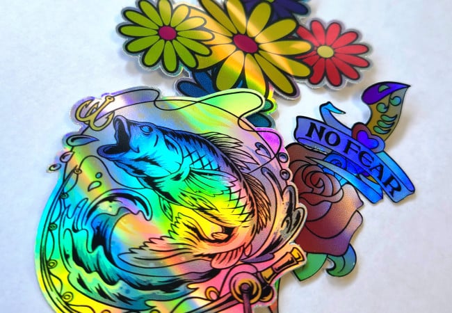 Autocollant holographique