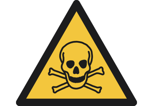 W016- ISO 7010 - Panneau Danger, Matières toxiques