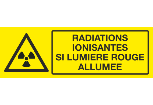Panneau Radiation ionisantes