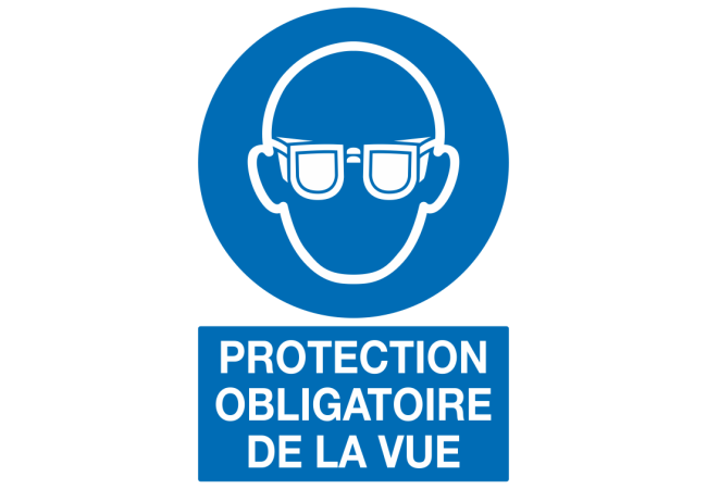 Panneau Protection obligatoire de la vue