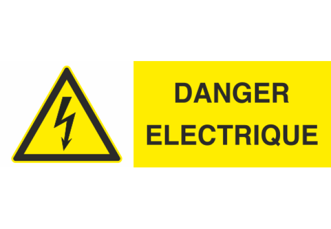 Panneau Danger electrique