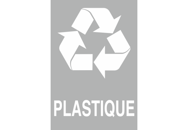 Panneau Trie des déchets plastique