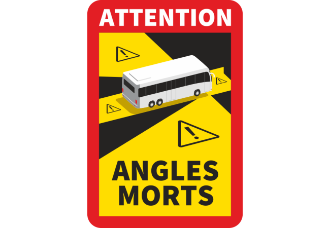 Autocollant Angles Morts Bus