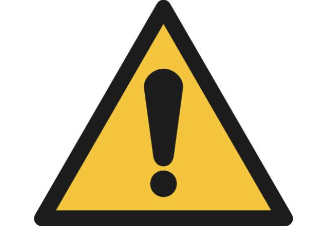 W001- ISO 7010 - Panneau Danger, signal général