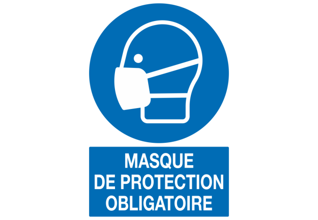Panneau Masque de protection obligatoire