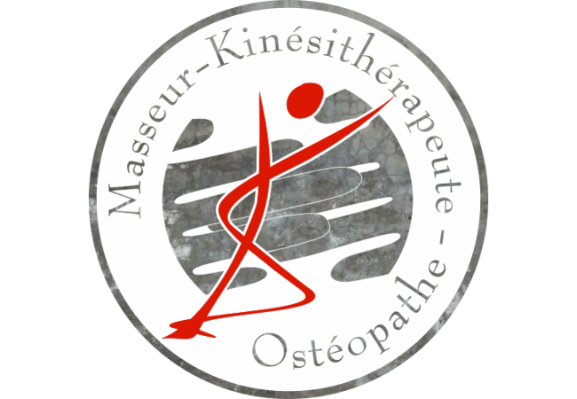 Sticker Logo Kinésithérapeute Masseur Osteopathe Mur