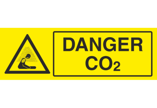 Panneau Danger CO2