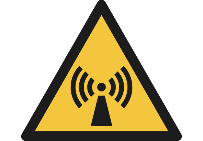 W005- ISO 7010 - Panneau Danger, Radiations non ionisantes